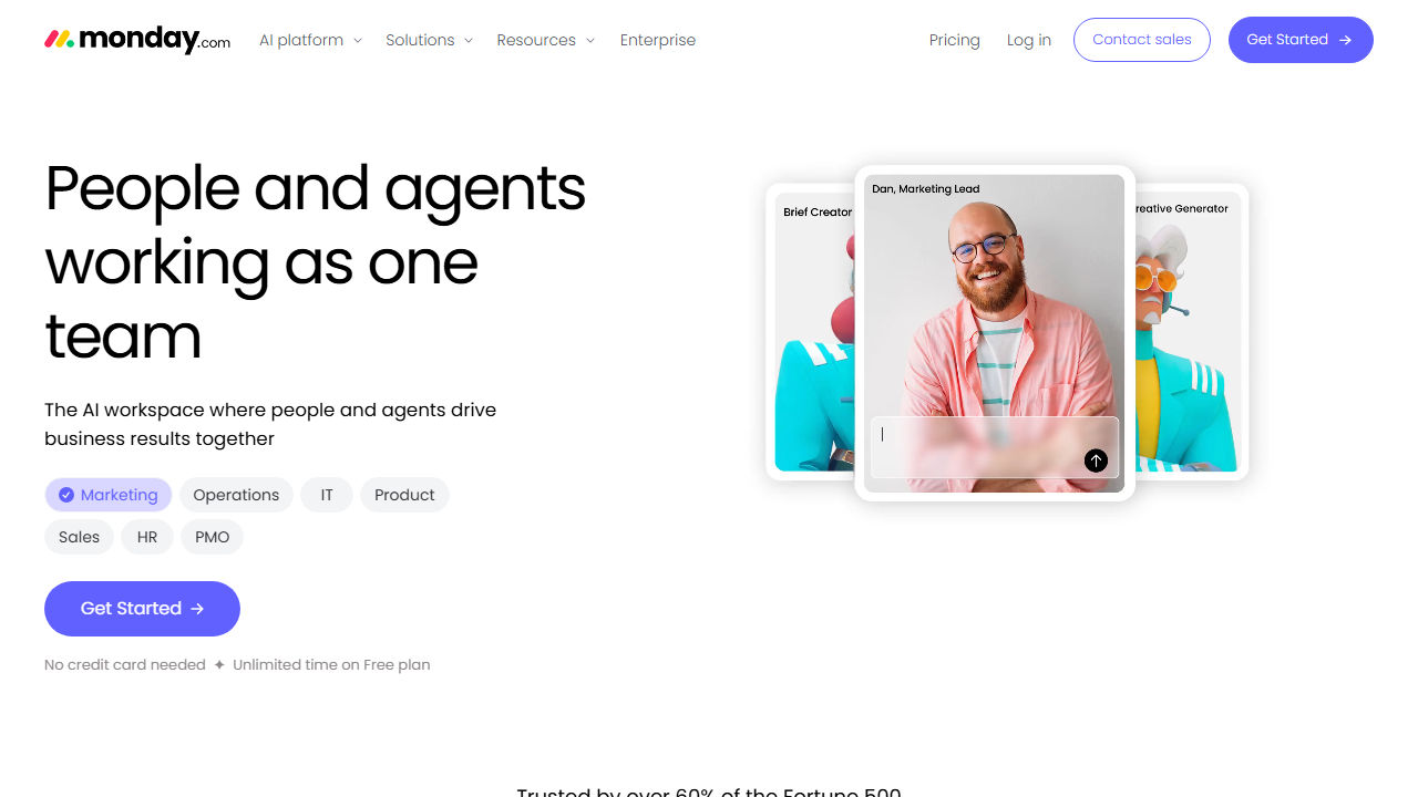 Monday.com Homepage Snapshot