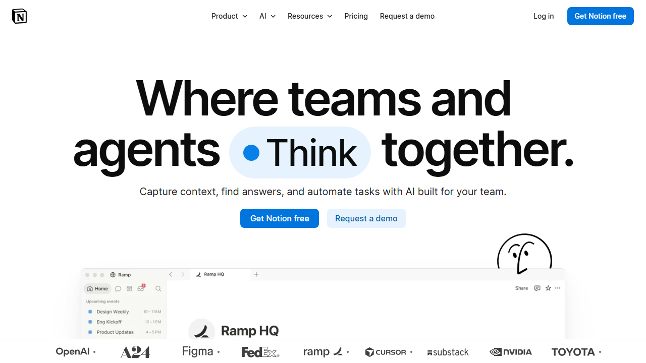 Notion Homepage Snapshot